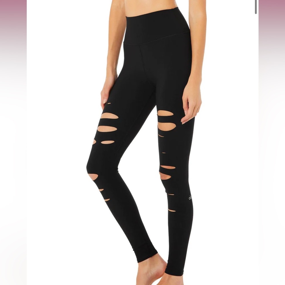 ALO Yoga - High-Waist Ripped Warrior Legging XXS